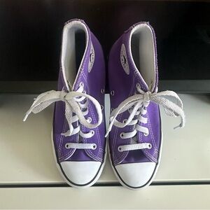 Kids Purple High-Top Converse